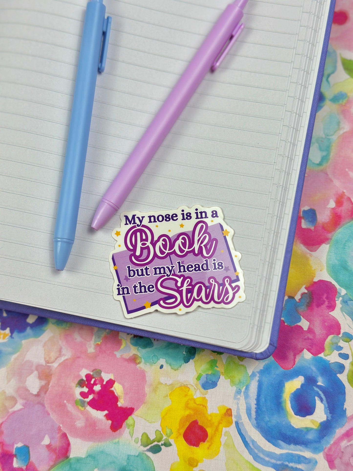 Nose in a Book Vinyl Sticker