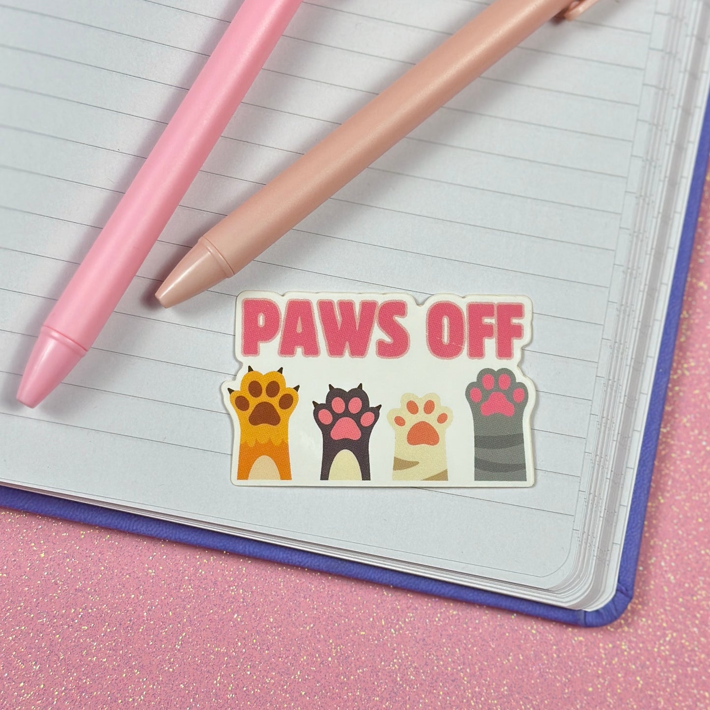 Paws Off Vinyl Sticker