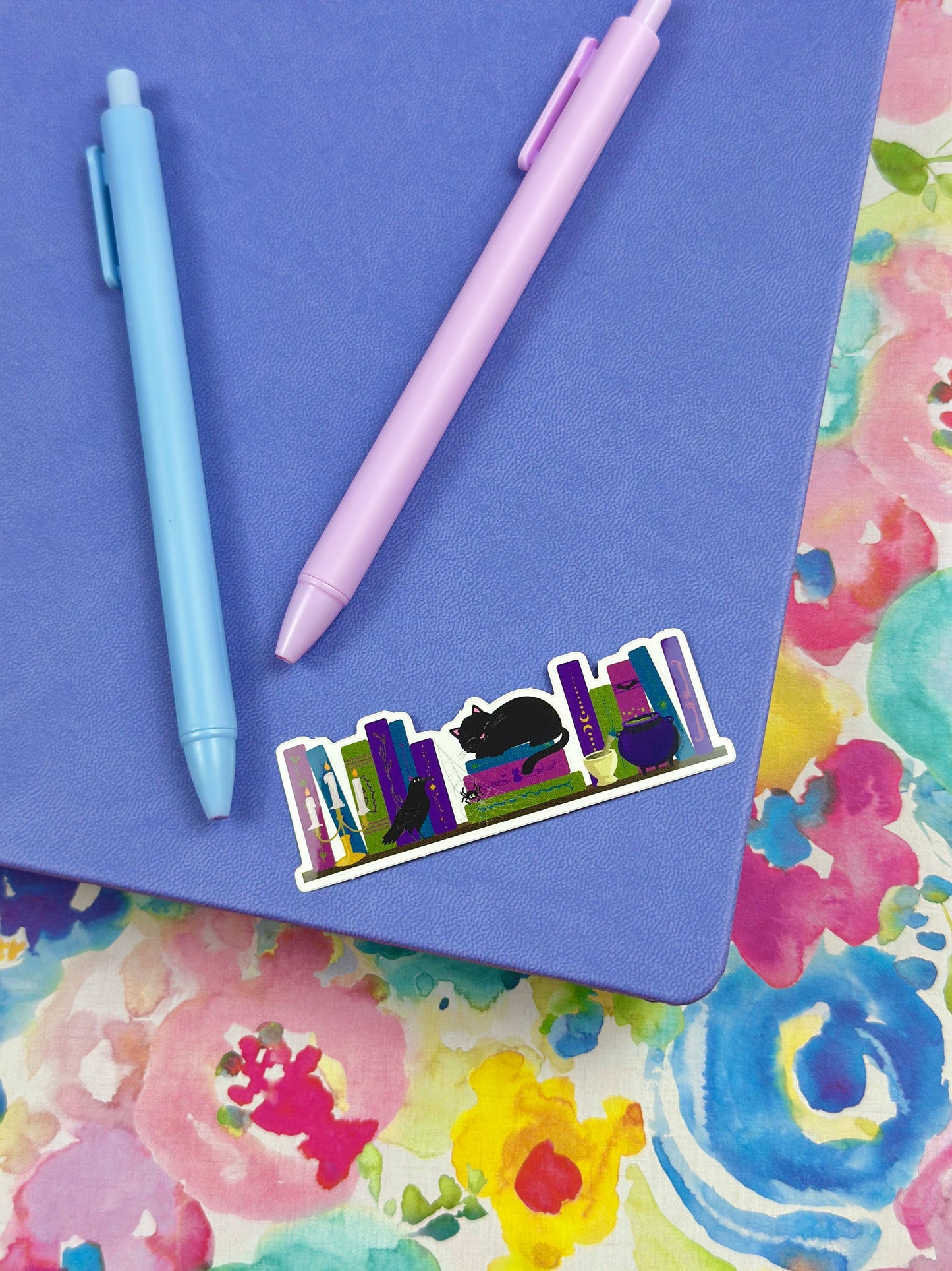 Dark Academia Bookshelf Sticker