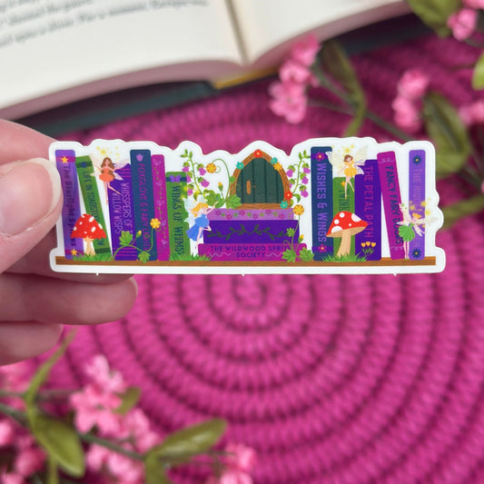 Fairytale Bookshelf Vinyl Sticker