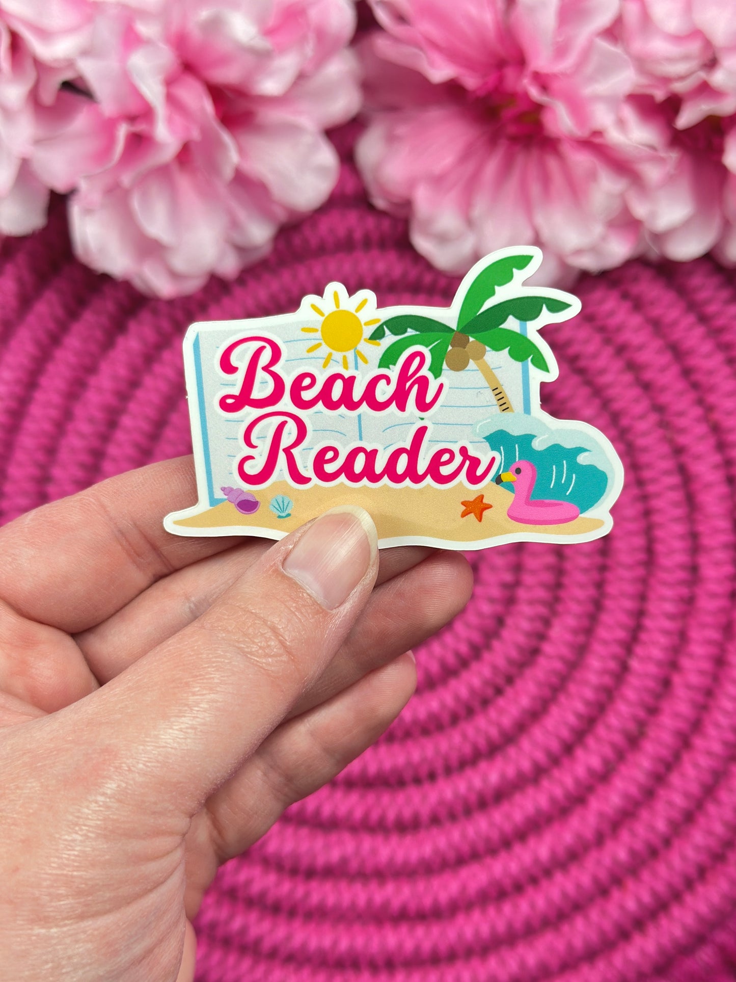 Beach Reader Vinyl Sticker