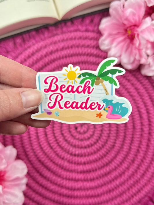 Beach Reader Vinyl Sticker