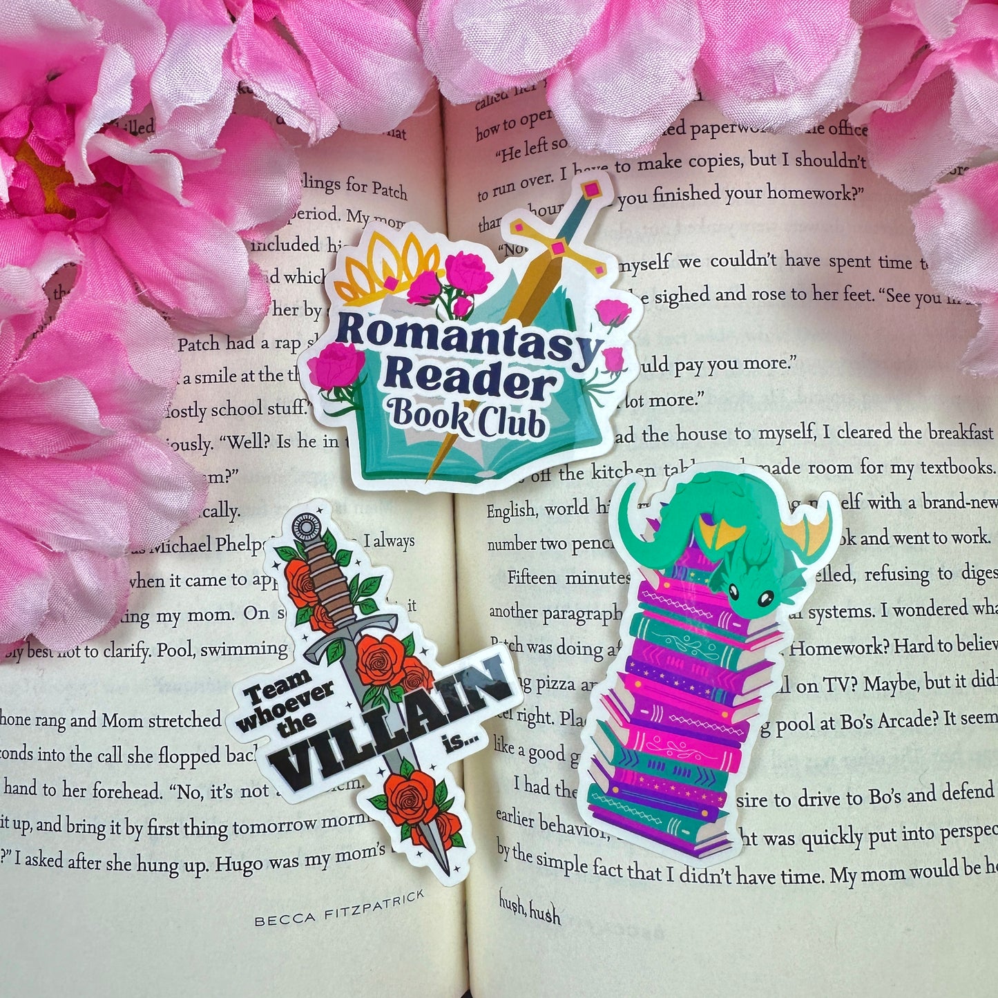 Romantasy Reader Vinyl Sticker