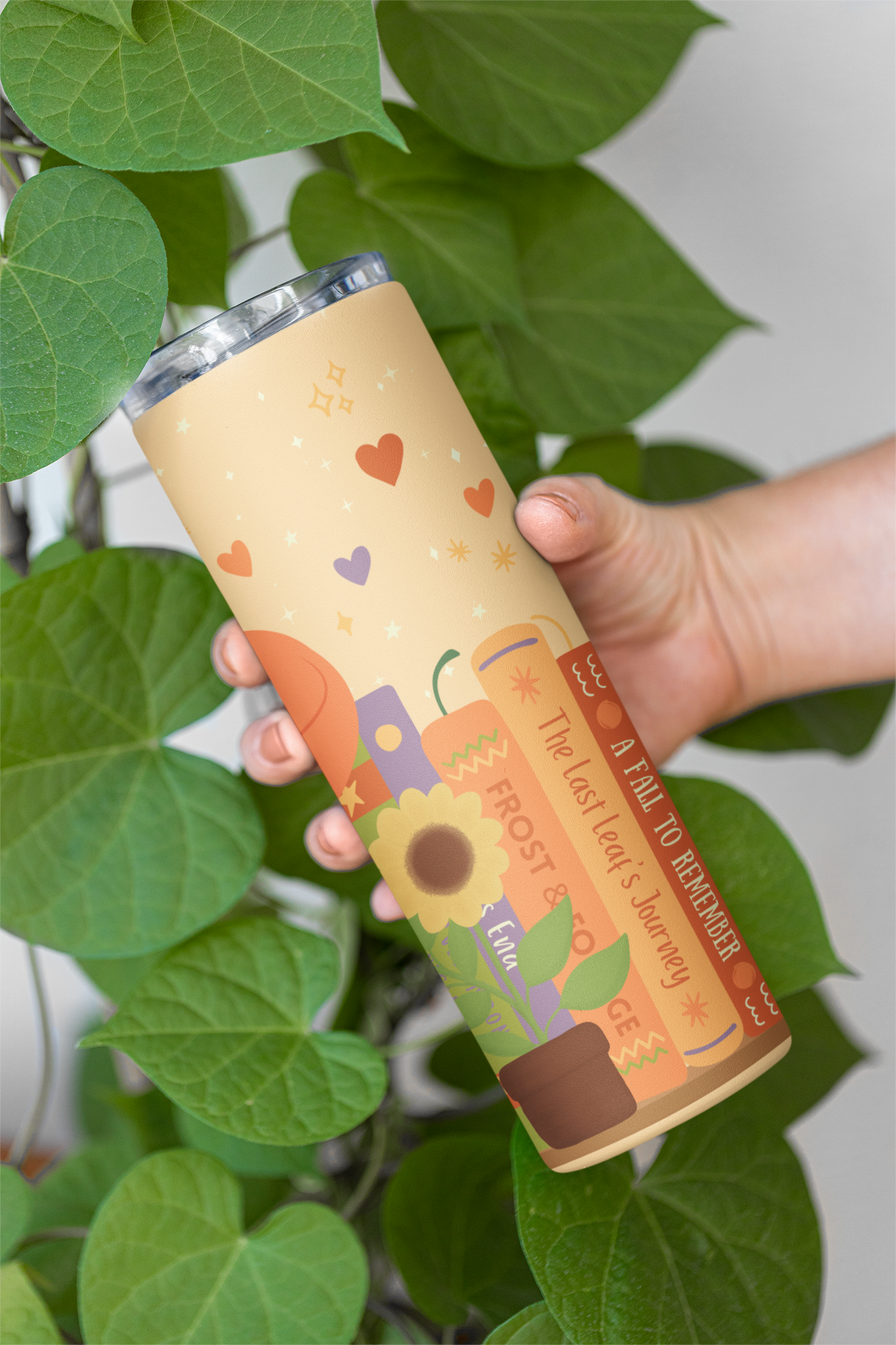 Autumn Bookshelf Tumbler