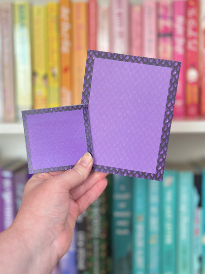Purple Dragon Scale Stationery Set