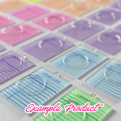 Blue Library Card Clipart