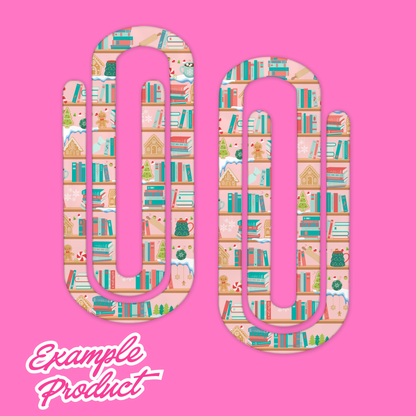 Gingerbread Bookshelf Seamless Pattern