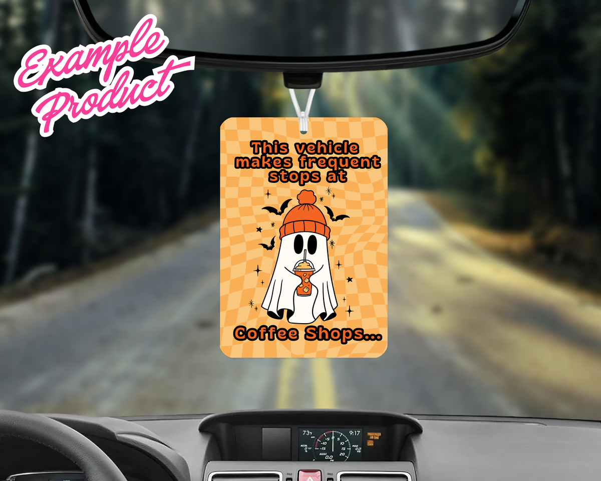 Coffee Shops Car Freshener Design