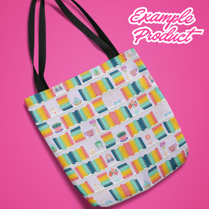Rainbow Bookshelf Seamless Pattern