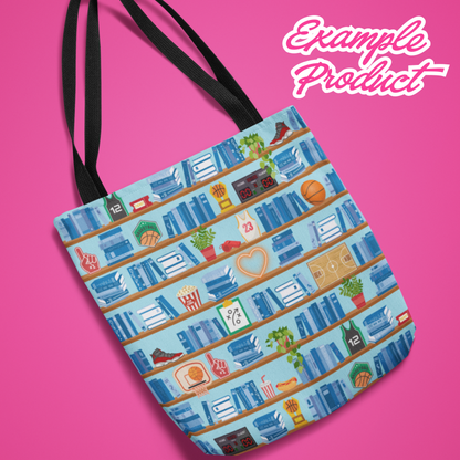 Basketball Romance Bookshelf Seamless Pattern