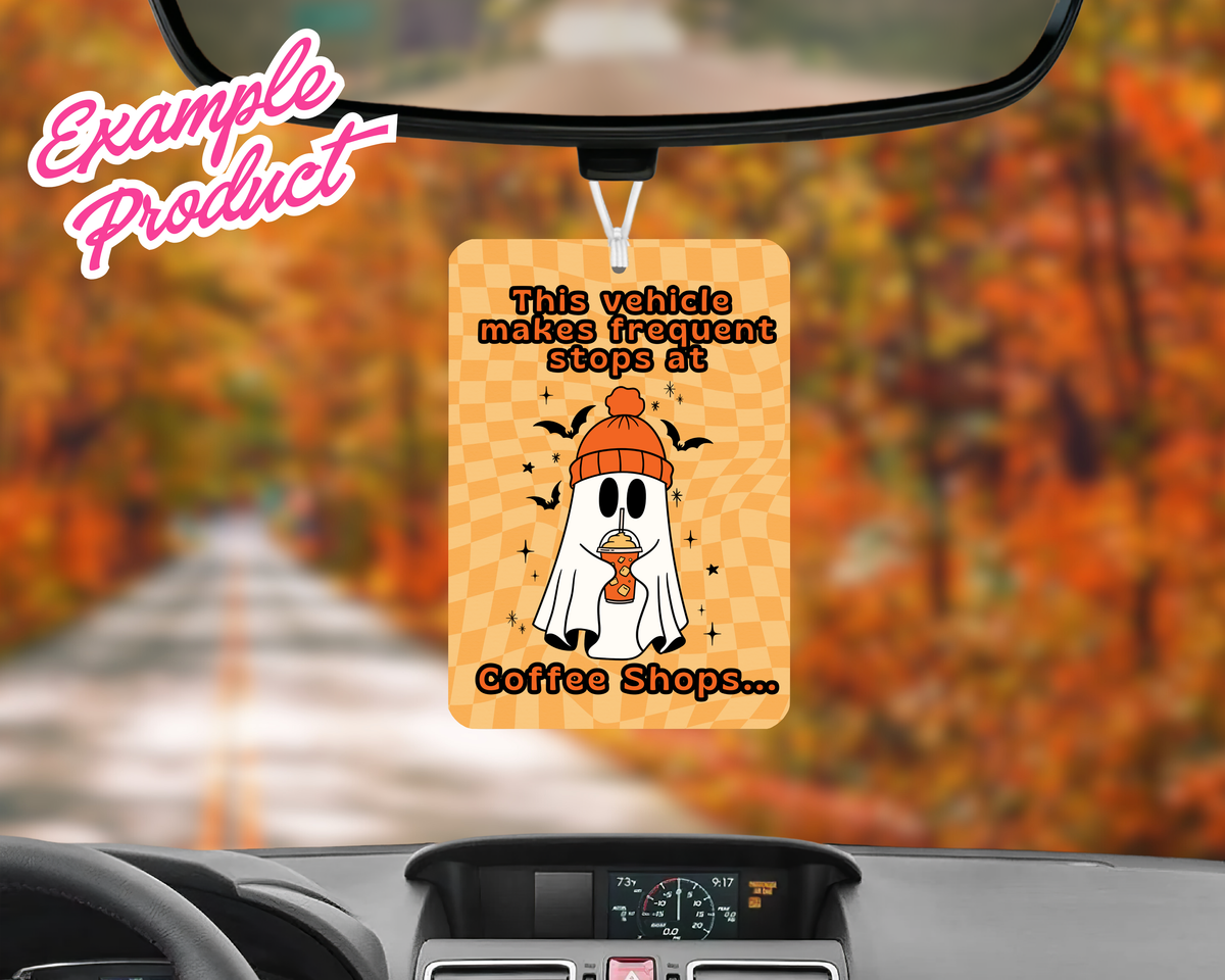 Coffee Shops Car Freshener Design