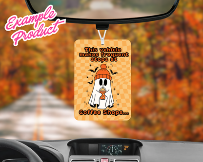 Coffee Shops Car Freshener Design