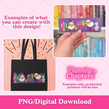 Haunted Bookshelf Clipart