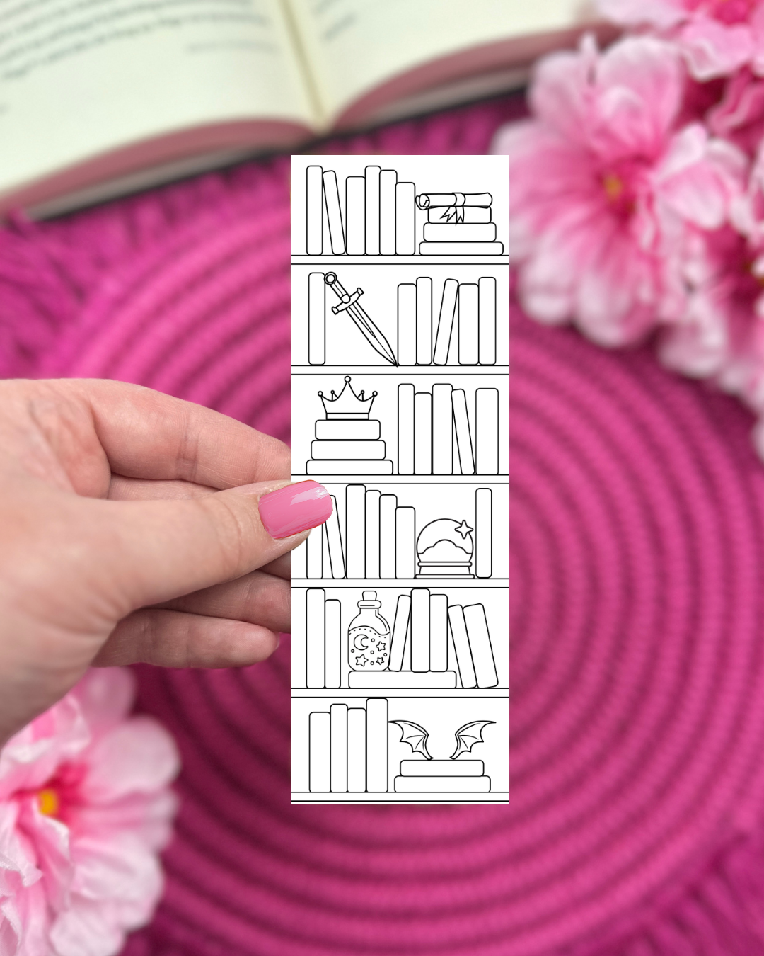 Fantasy Reading Tracker Bookmark