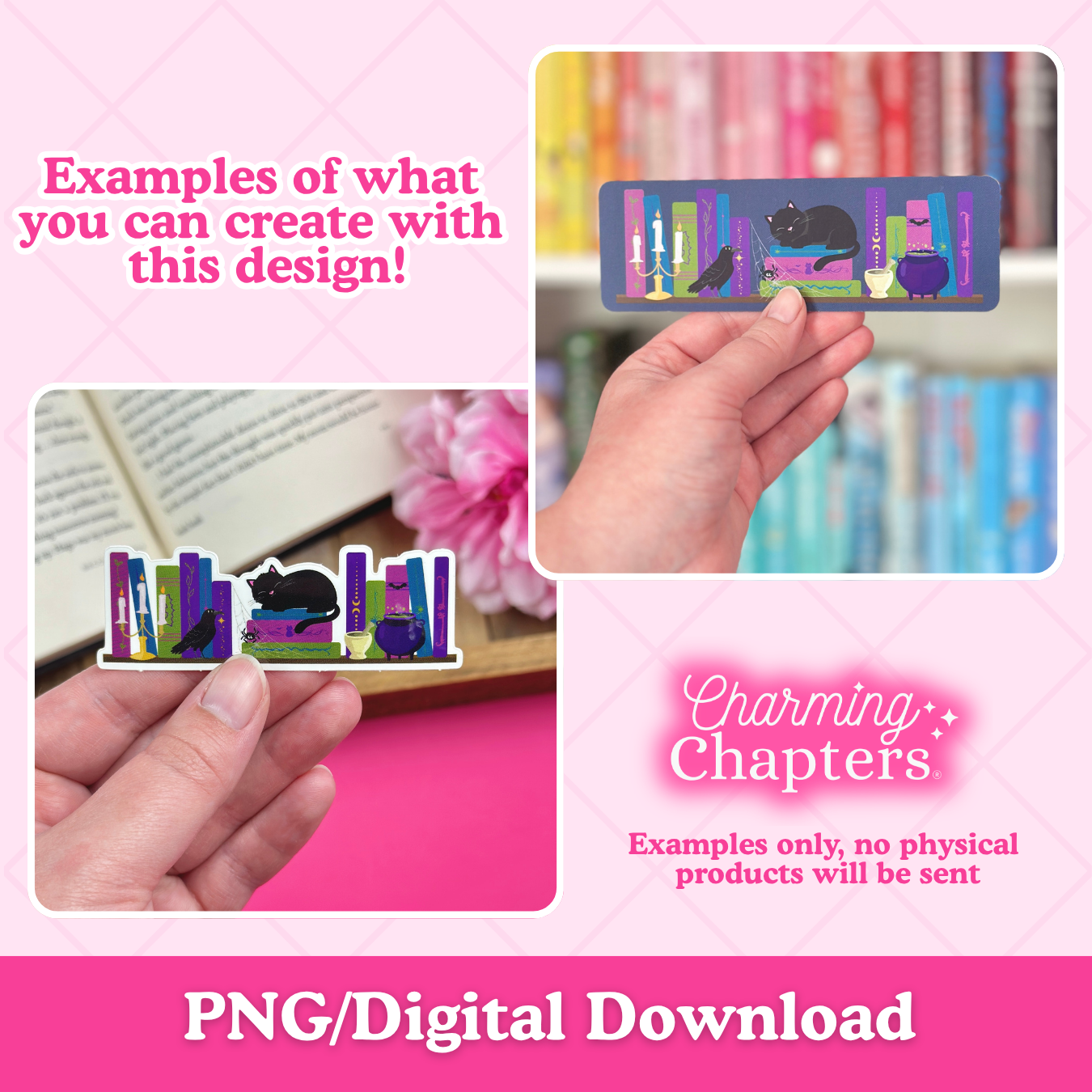 Dark Academia Bookshelf Clipart