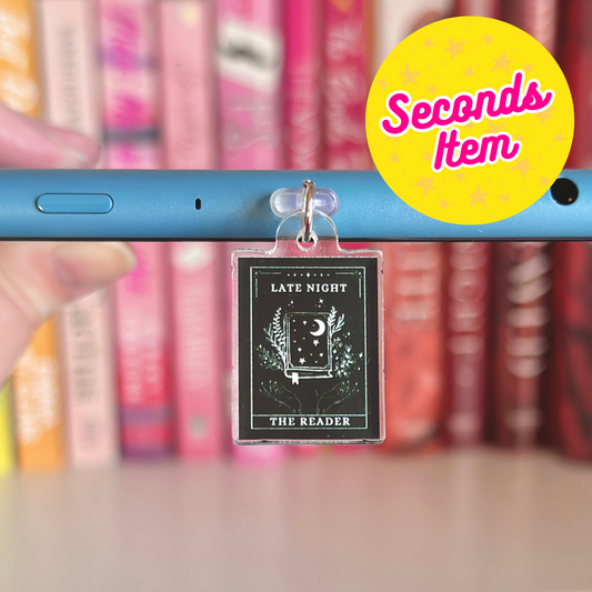 SECONDS: Late Night Reader Tarot Card Kindle Charm