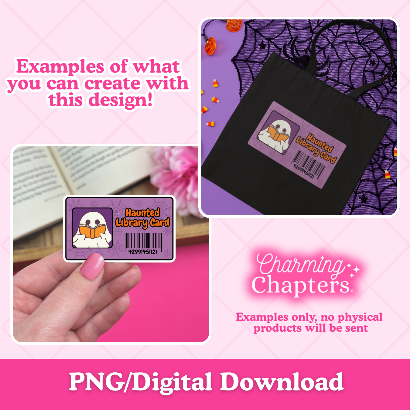 Haunted Library Card Clipart