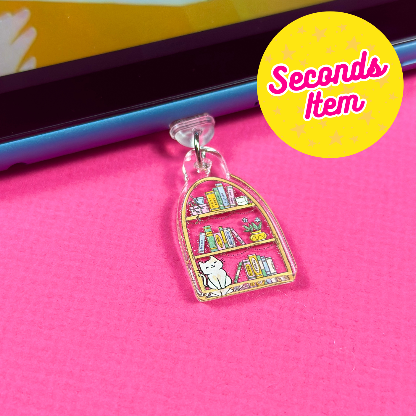 SECONDS: Book Shelf Kindle Charm