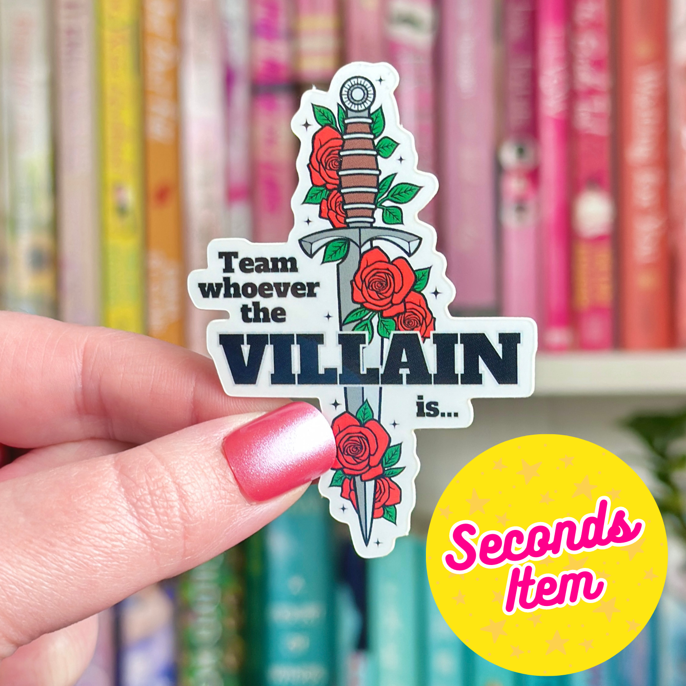 SECONDS: Team Villain Vinyl Sticker