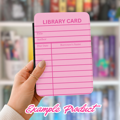 Pink Library Card Clipart