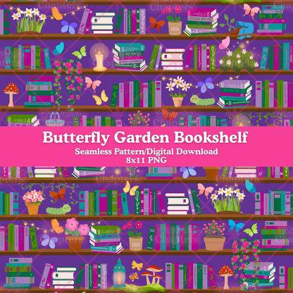 Butterfly Garden Seamless Pattern