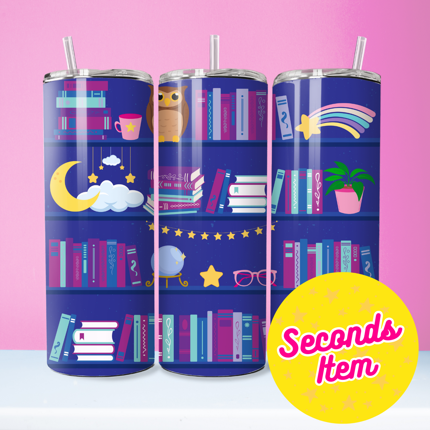 SECONDS: Late Night Reader Tumbler