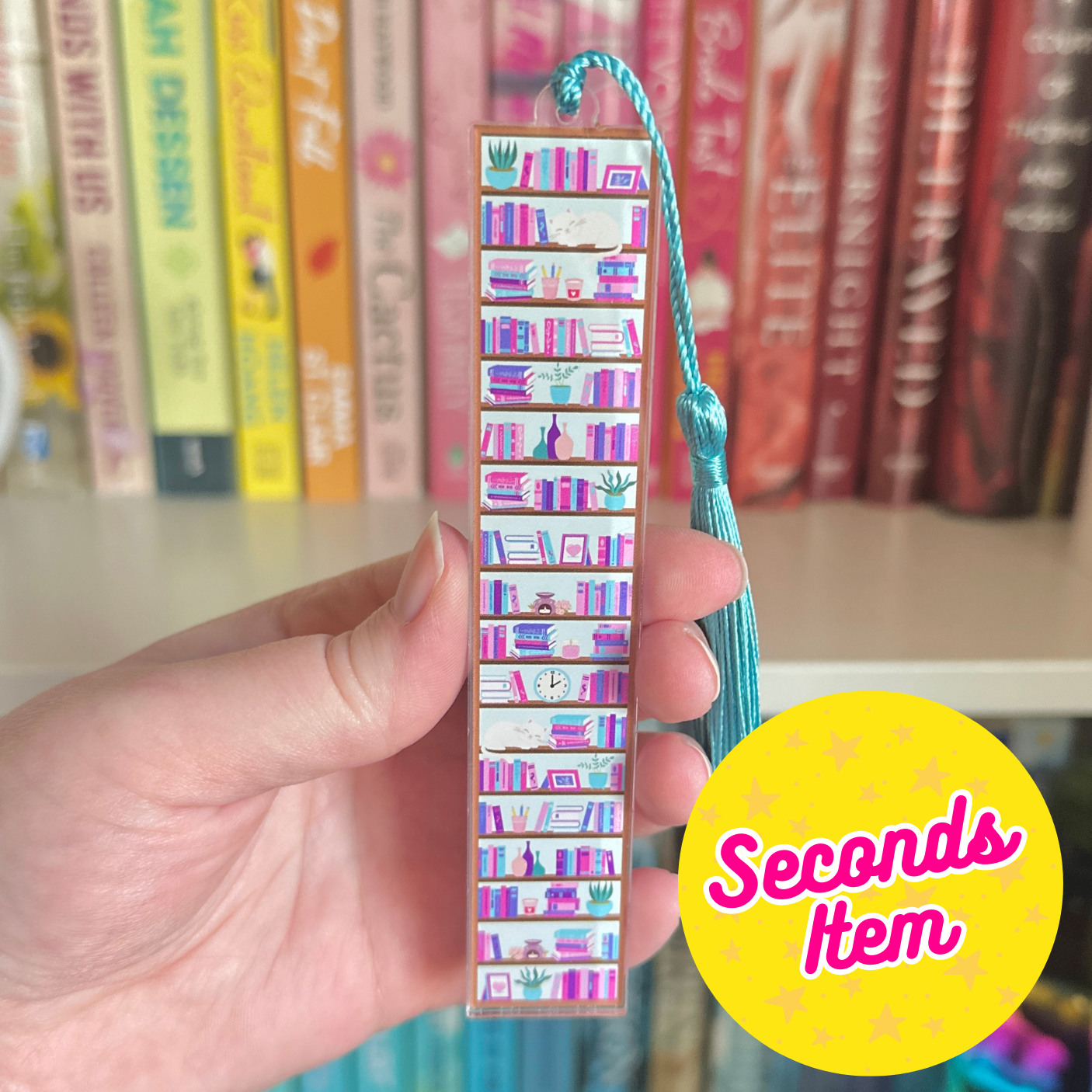 SECONDS: Cat Lover Acrylic Bookmark