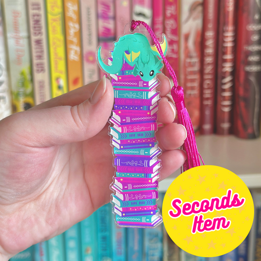 SECONDS: Book Dragon Acrylic Bookmark