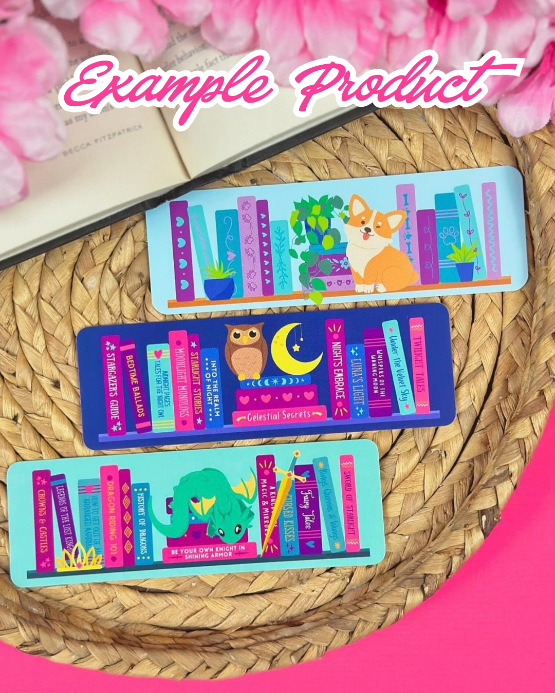Romantasy Bookshelf Clipart