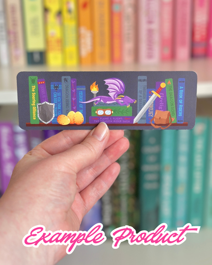 Dragon Rider Bookshelf Clipart