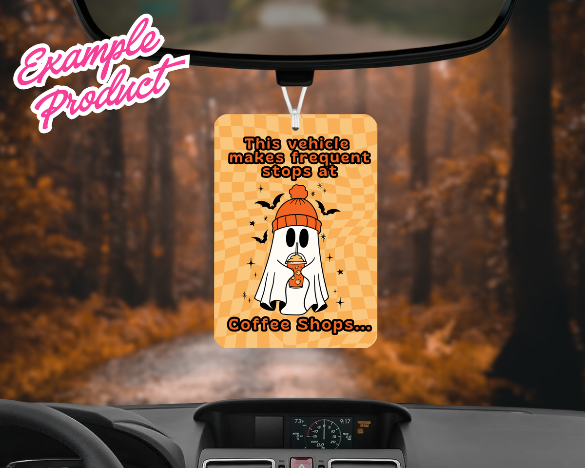Coffee Shops Car Freshener Design