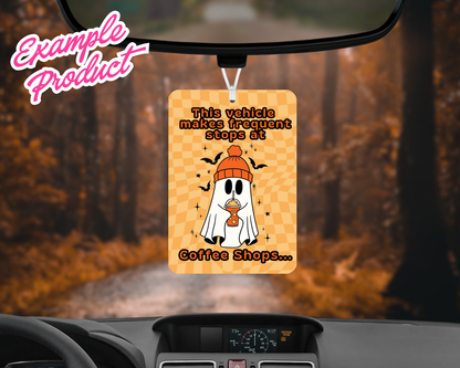 Coffee Shops Car Freshener Design