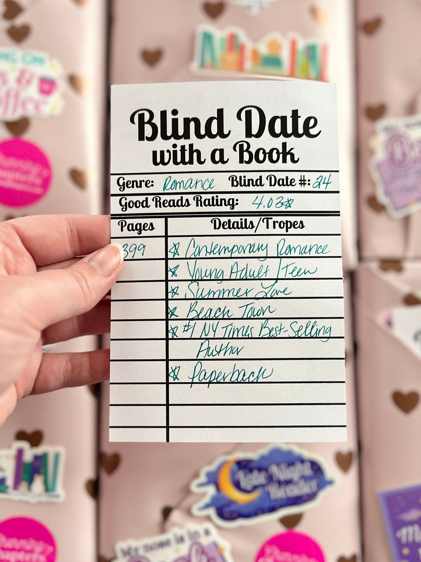 Blind Date with a Book:  Contemporary Romance