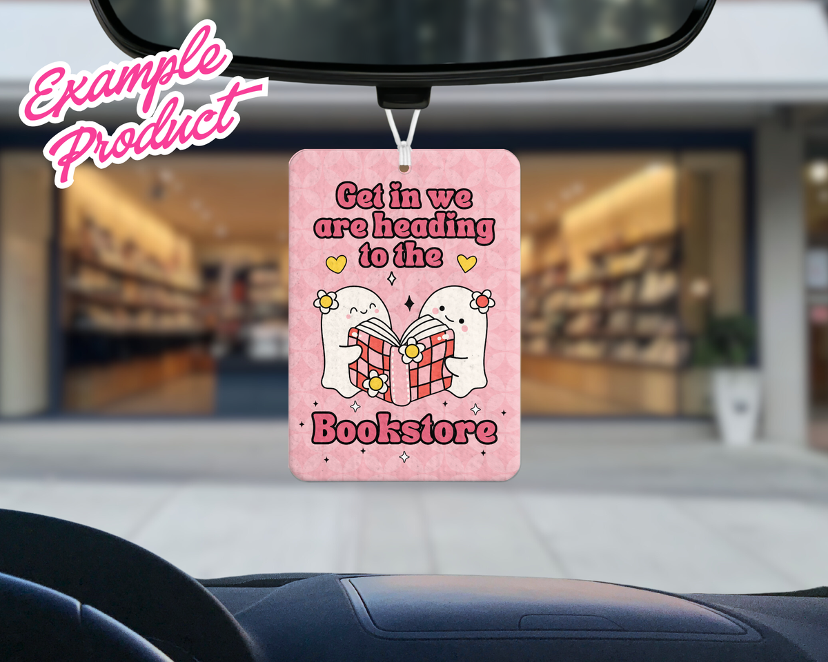 Bookstore Car Freshener Design