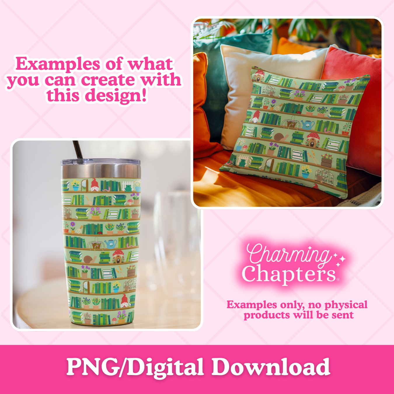 Gnome Garden Seamless Pattern