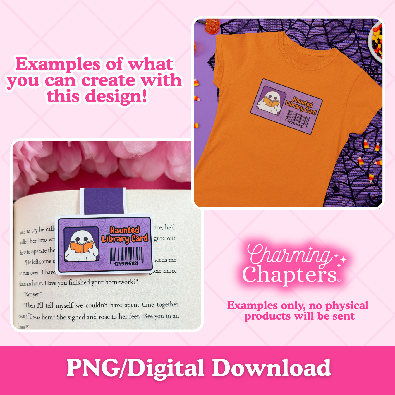 Haunted Library Card Clipart