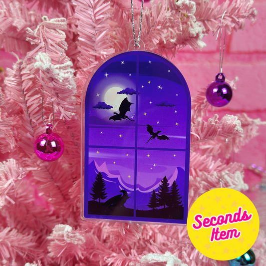 SECONDS: Purple Dragon Ornament