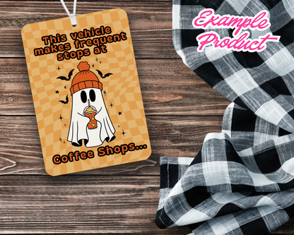Coffee Shops Car Freshener Design