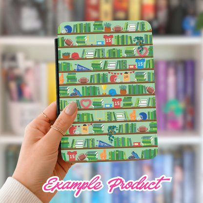 Football Romance Bookshelf Seamless Pattern