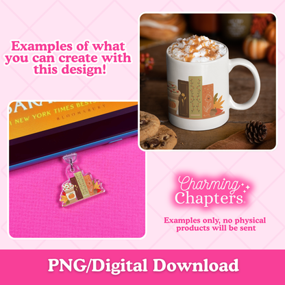Autumn Bookshelf Clipart
