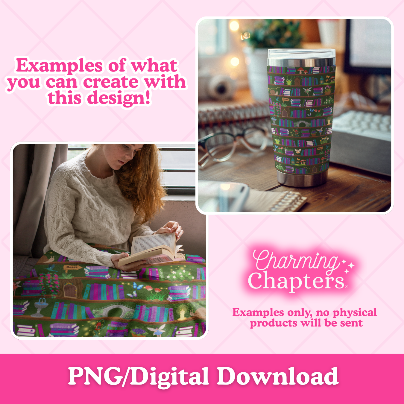 Green Enchanted Garden Seamless Pattern