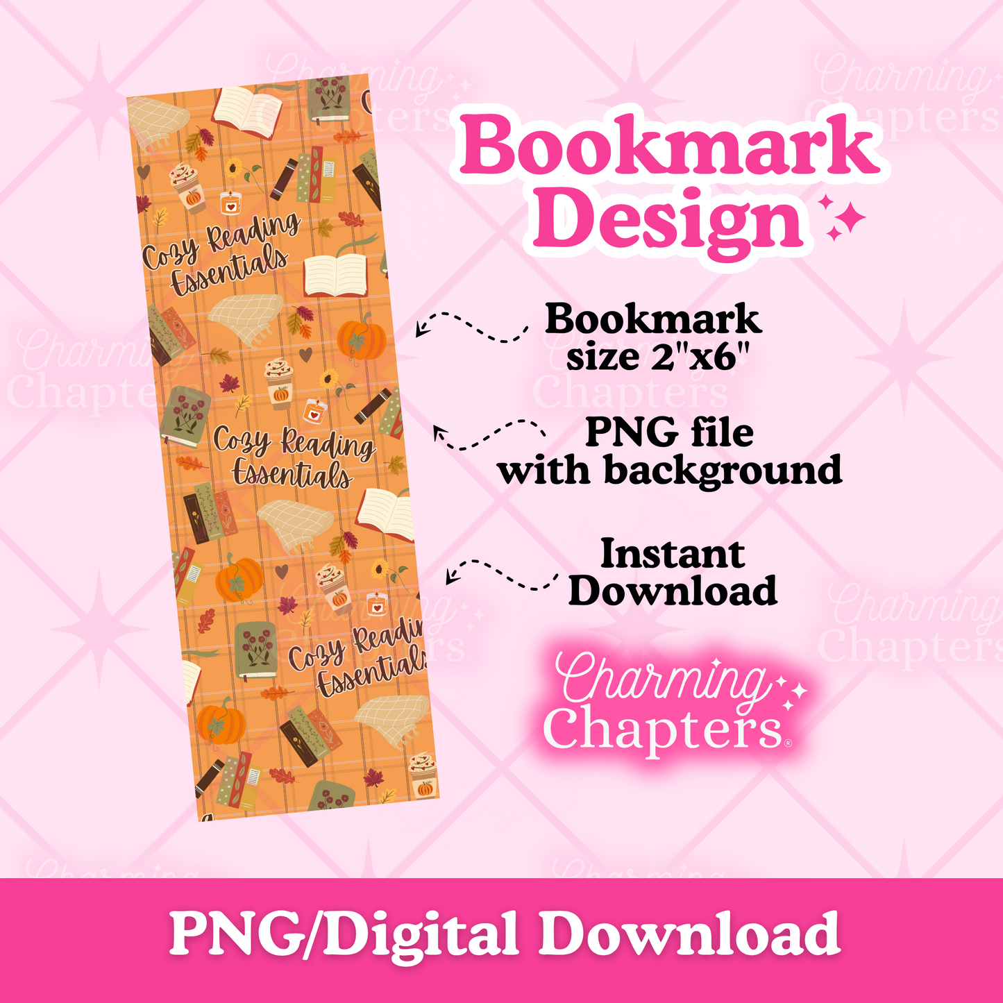 Autumn Cozy Reads Bookmark