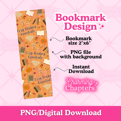 Autumn Cozy Reads Bookmark