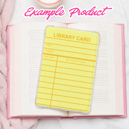 Yellow Library Card Clipart