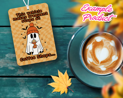 Coffee Shops Car Freshener Design