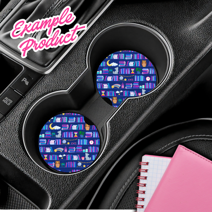 Late Night Reader Bookshelf Seamless Pattern