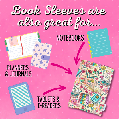 Orange Library Card Book Sleeve