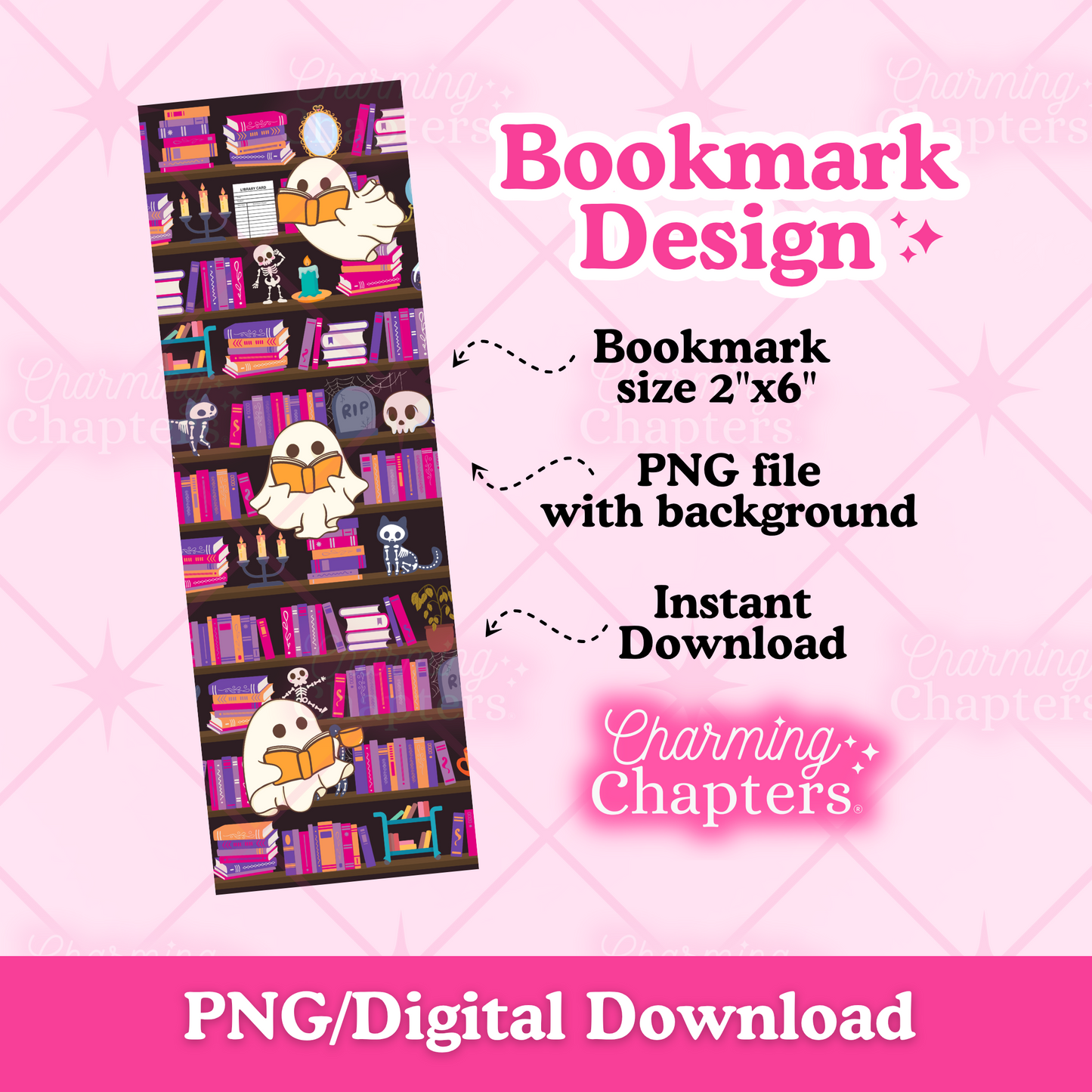 Haunted Library Bookmark