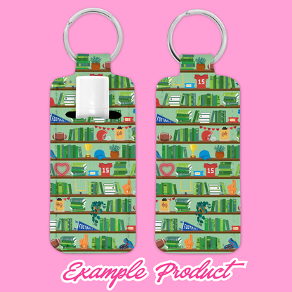 Football Romance Bookshelf Seamless Pattern