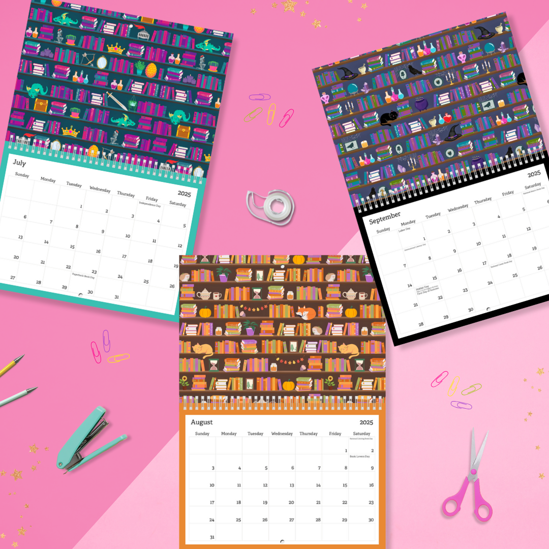 2025 Bookish Wall Calendar